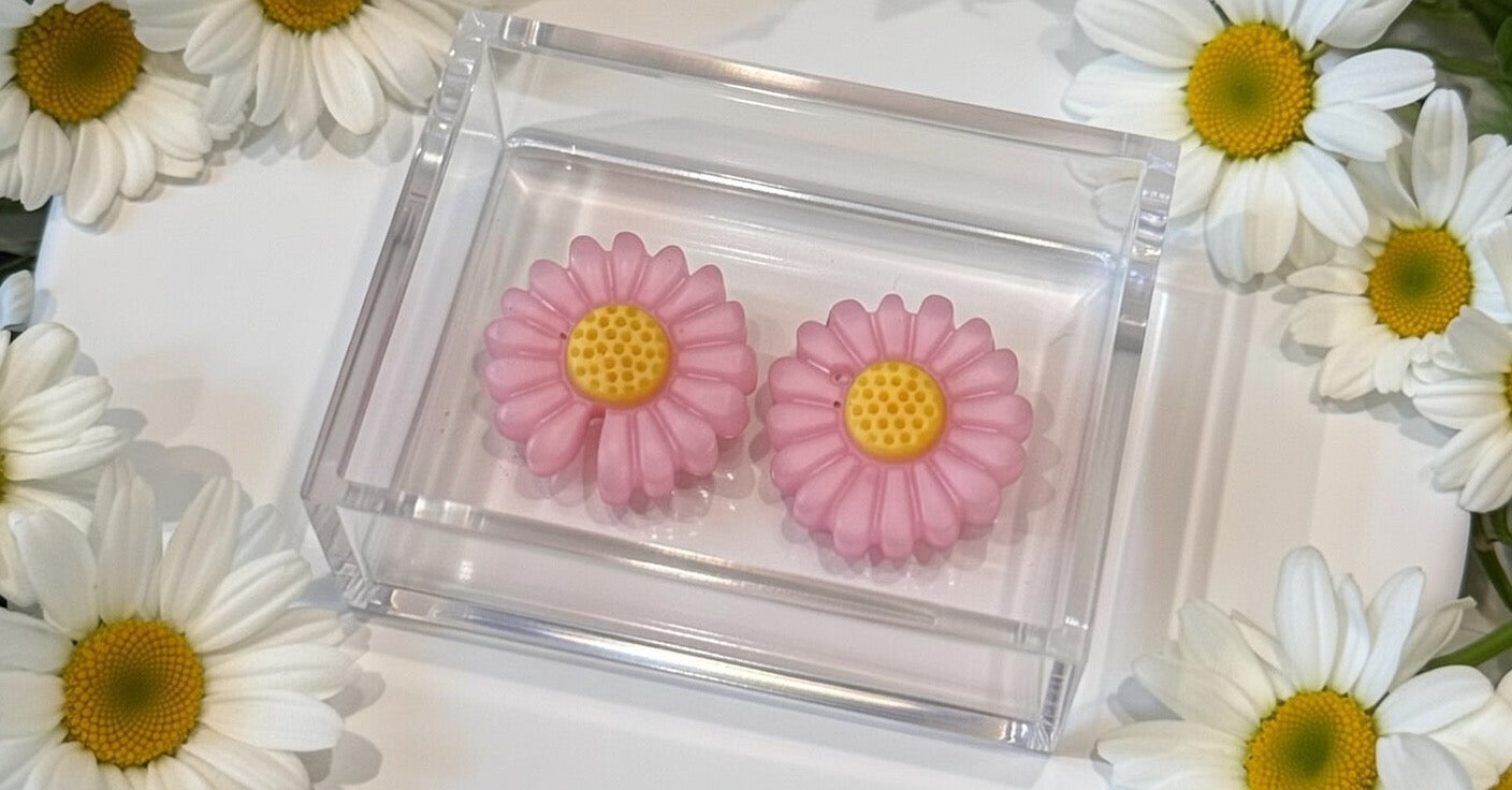 AMBPink Flower Earrings
