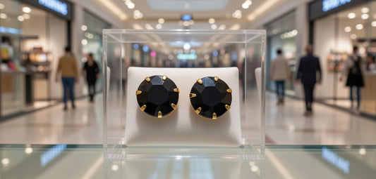 AMB Black Earrings